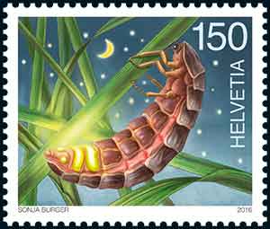 Briefmarke Glühwürmchen