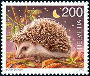 Briefmarke Igel